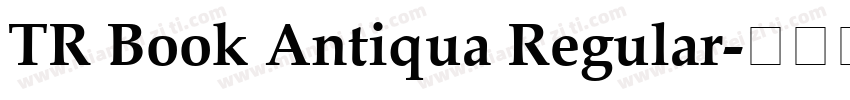 TR Book Antiqua Regular字体转换